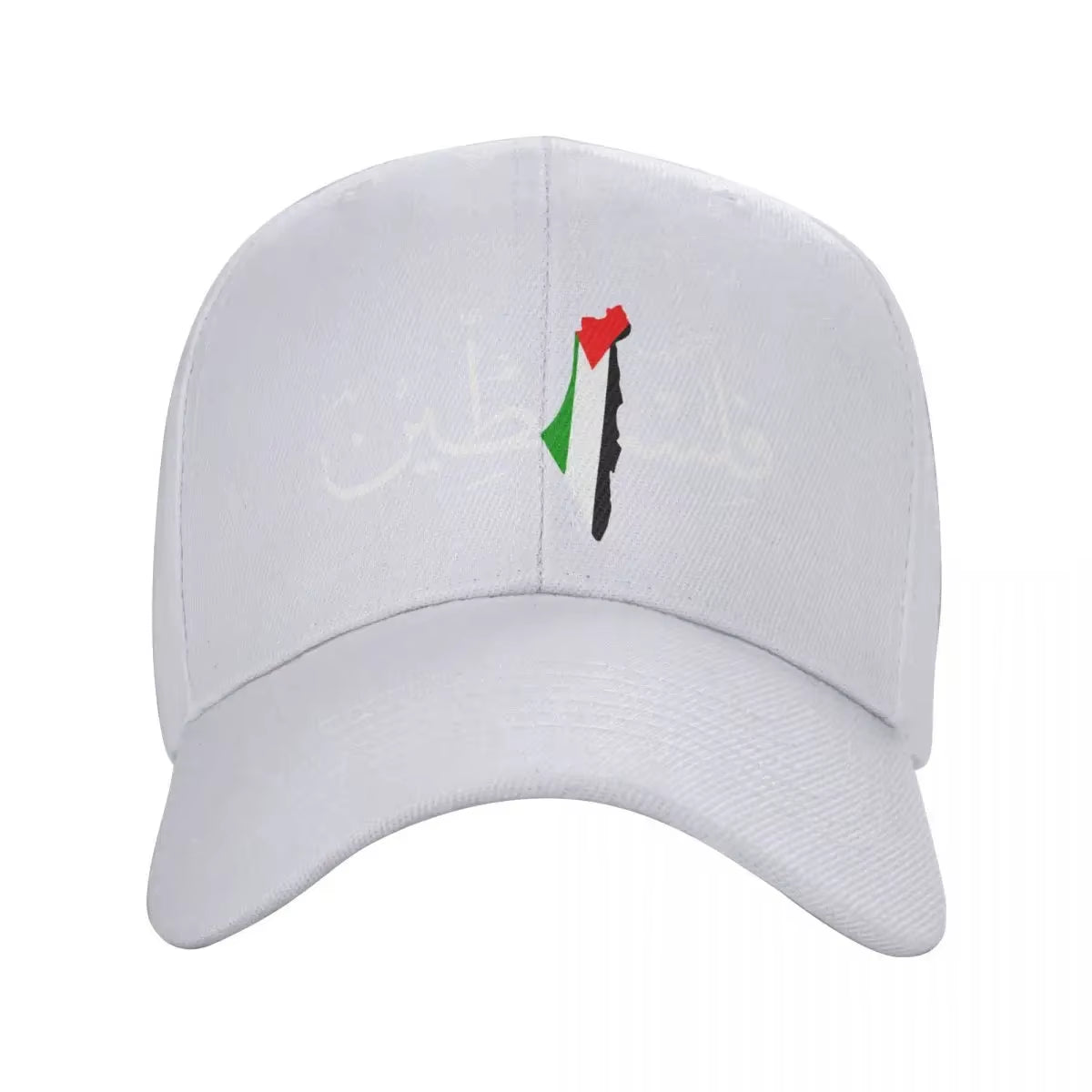 Palestine Arabic Calligraphy Name with Palestinian Flag Map Baseball Cap Hip Hop Men Women Adjustable Dad Hat Summer Hats